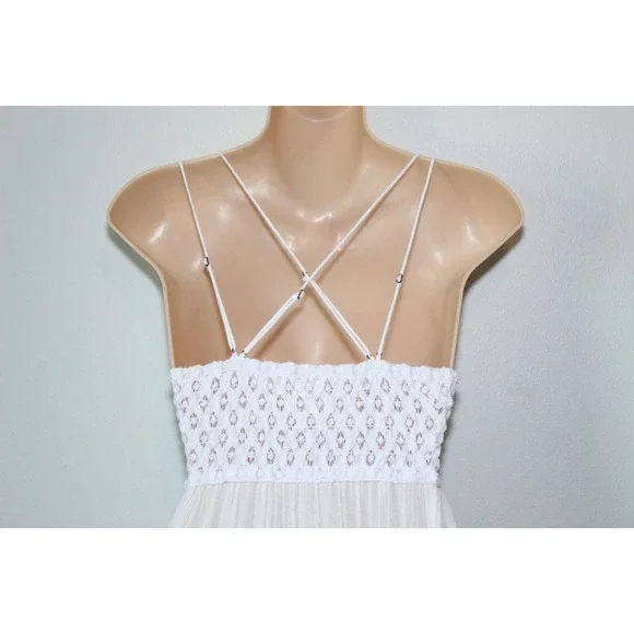 FP One Free People Adella Lace Sheer Slip Dress White Women's Size XS H14119 - Picture 10 of 13